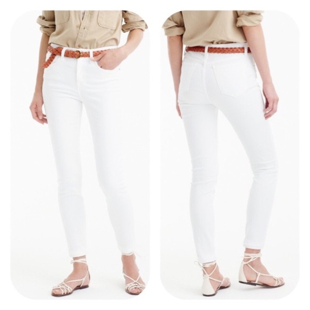 EUC JCrew Lookout High Rise Crop Skinny Jeans 28